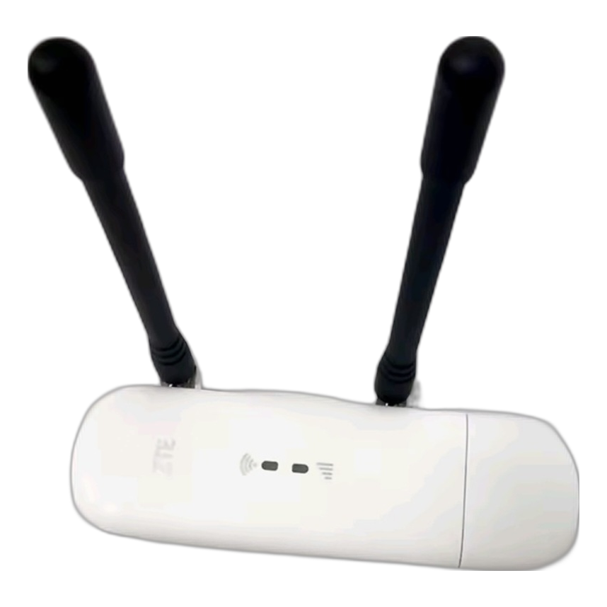 מודם ZTE MF79U USB 4G עם נקודת Wi-Fi וחיבורי אנטנה